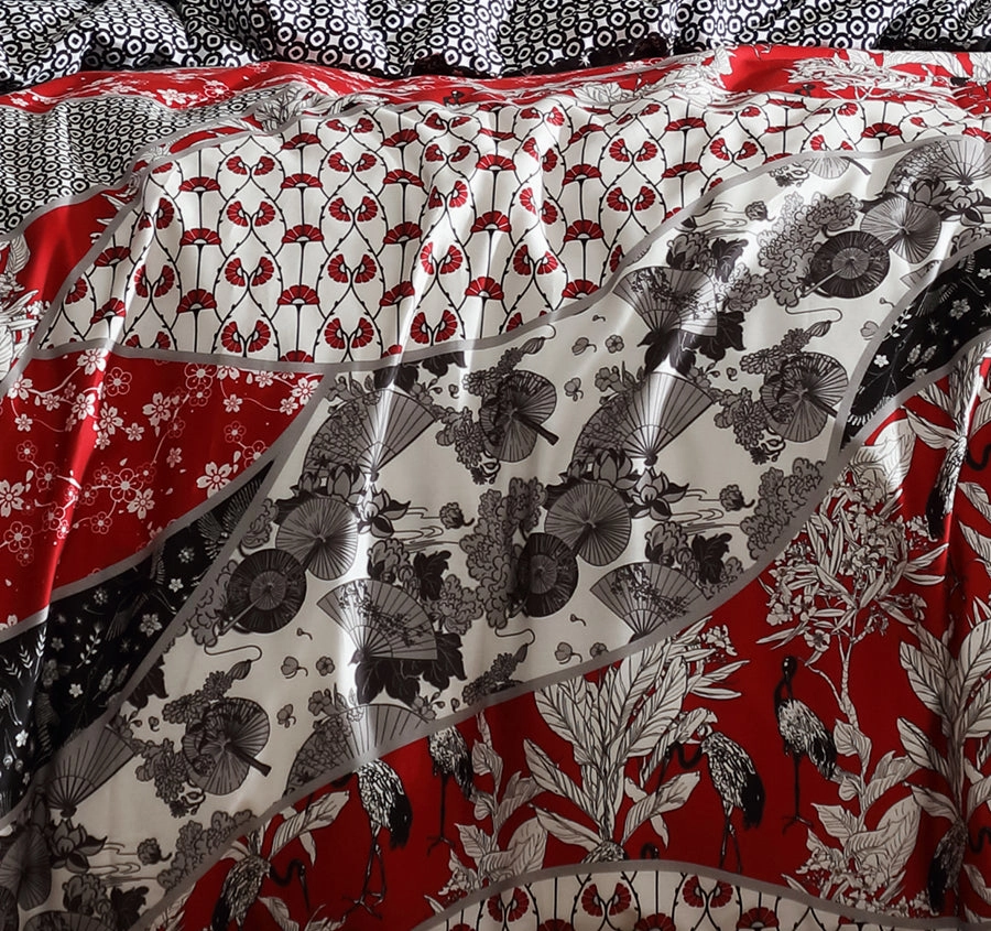 Maru Quilt Cover Set Range Red