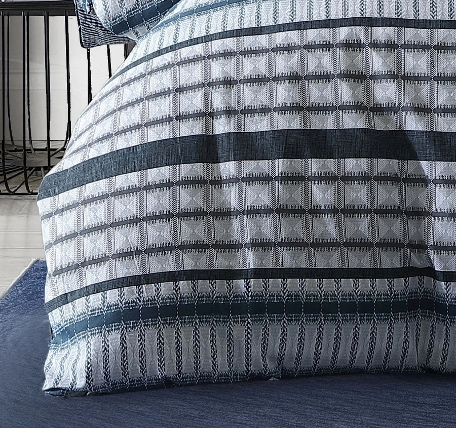 Mason Quilt Cover Set Range Indigo