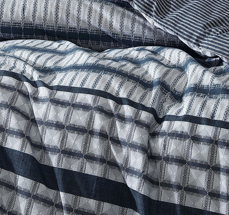 Mason Quilt Cover Set Range Indigo