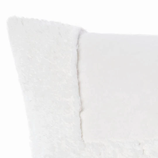 Memphis White Cushion 48 x 48cm by Linen House