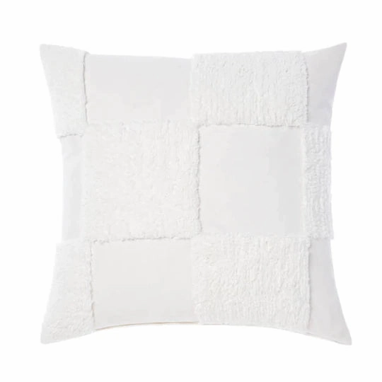 Memphis White Cushion 48 x 48cm by Linen House