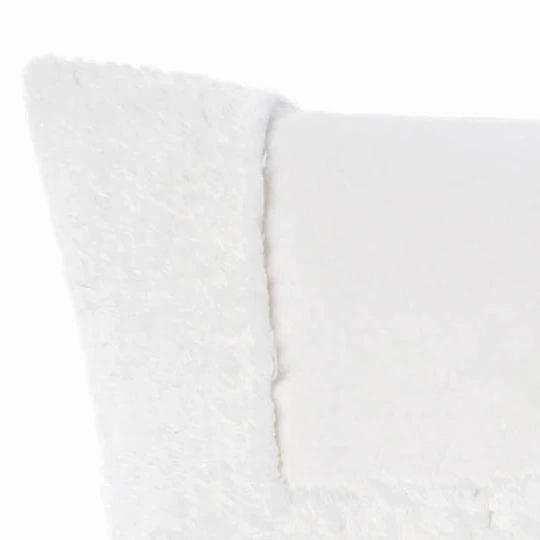 Memphis White Cushion 48 x 48cm by Linen House