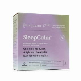 MiniJumbuk Kids Sleep Calm Australian Made COOL Wool Quilt