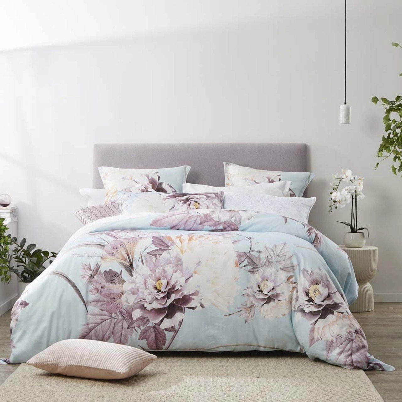 Montrose Heather Quilt Cover Set by Platinum Logan & Mason