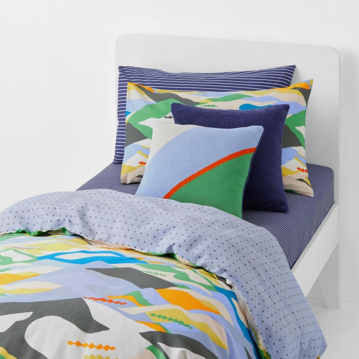 Moon Mountain Multi Kids Quilt Cover Set by Sheridan