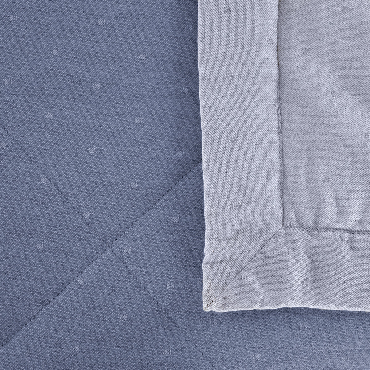 Muted Dot 100% Natural Cotton Filling Summer AC Quilt/Quilted Bed Cover/Comforter Blue