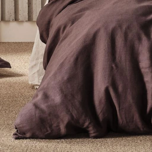 Nimes Linen QUILT COVER SET ESPRESSO  by Linen House