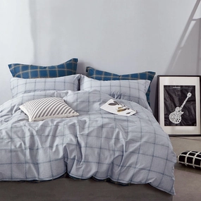 Oslo Grey Quilt Cover Set by Ardor
