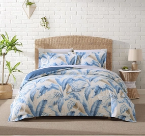 Palmiers Quilt Cover Set Range Blue