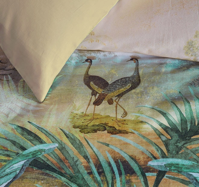 Panoramic Quilt Cover Set Range Green