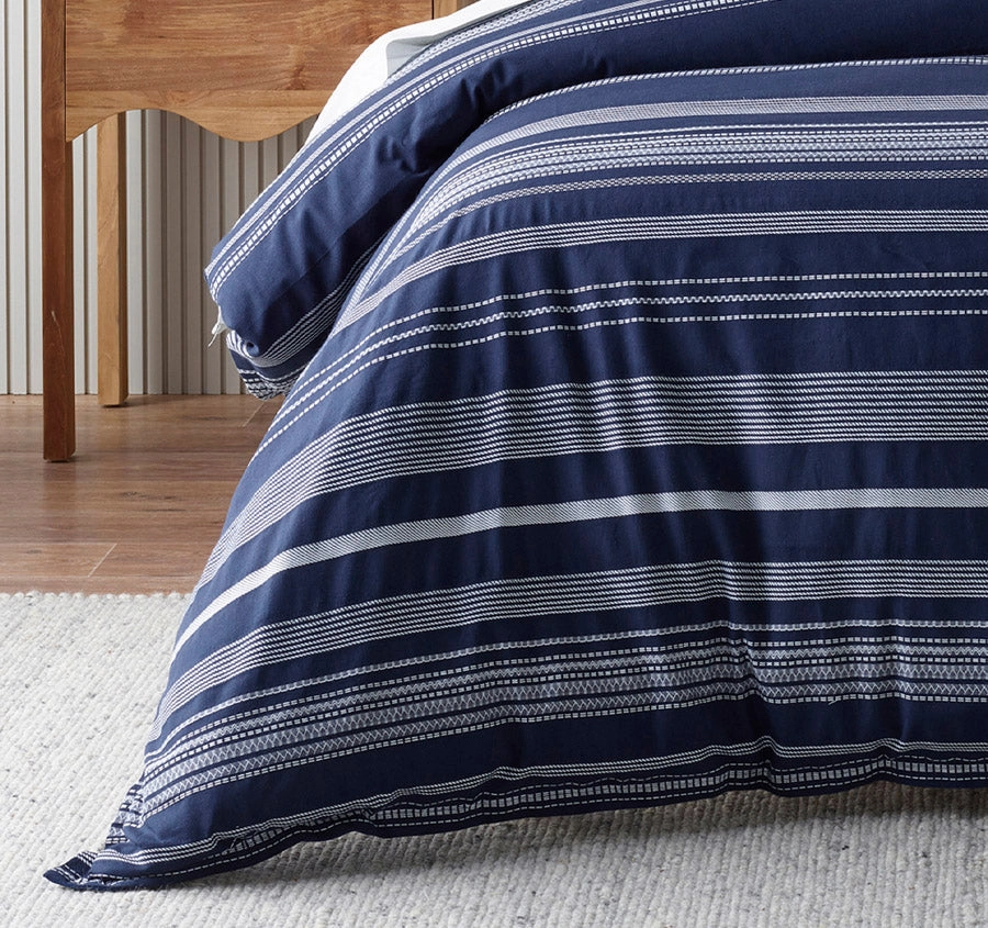Regent Quilt Cover Set Range Navy