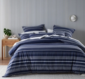 Regent Quilt Cover Set Range Navy