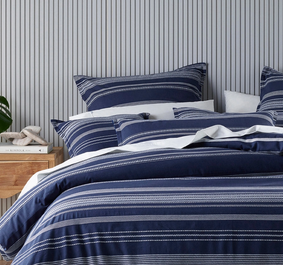 Regent Quilt Cover Set Range Navy