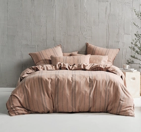 ReJeaneration Hali Quilt Cover Set Range Rust