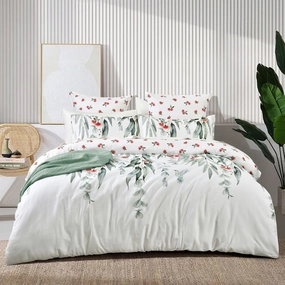 Renee Taylor 300 TC Cotton Reversible Mallees Quilt Cover Set