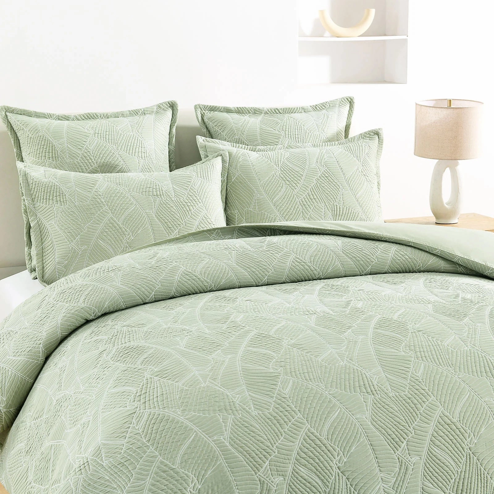 Renee Taylor Woods Sage European Pillowcase