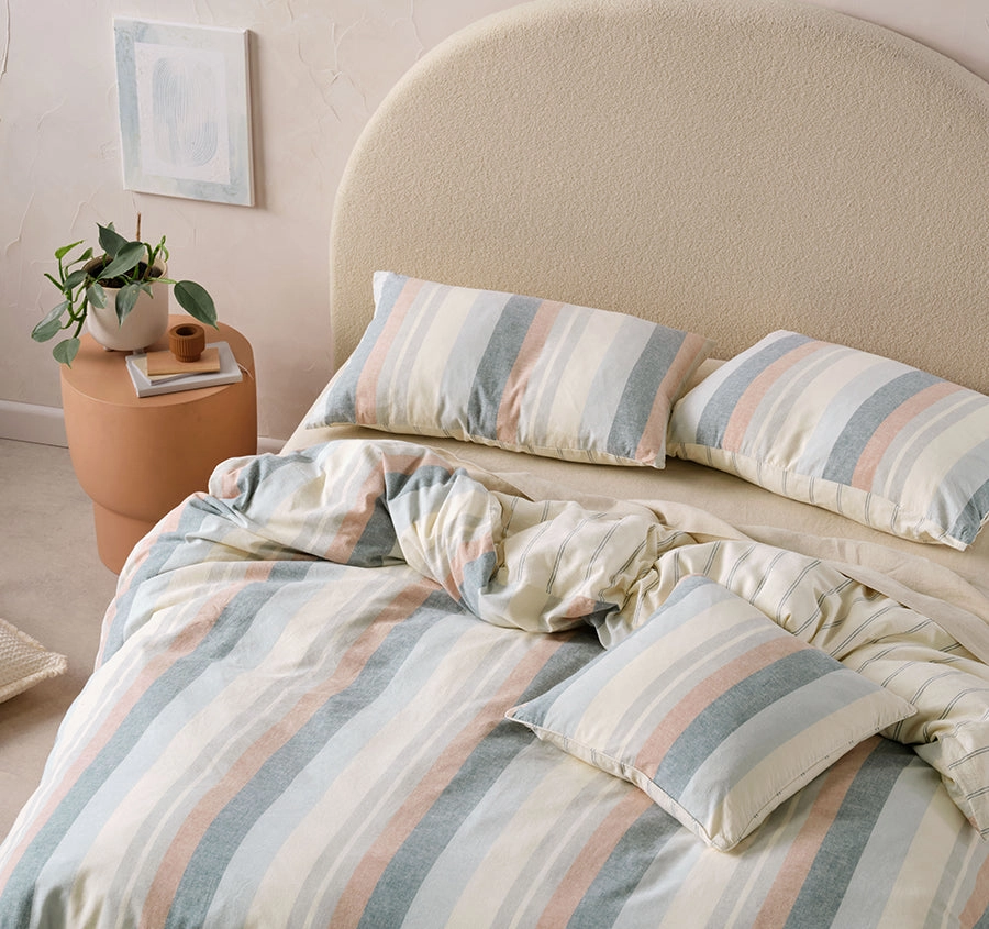Reverie Quilt Cover Set Range Saltwater