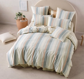Reverie Quilt Cover Set Range Saltwater