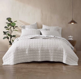 Rhodes Silver Coverlet  by Logan & Mason