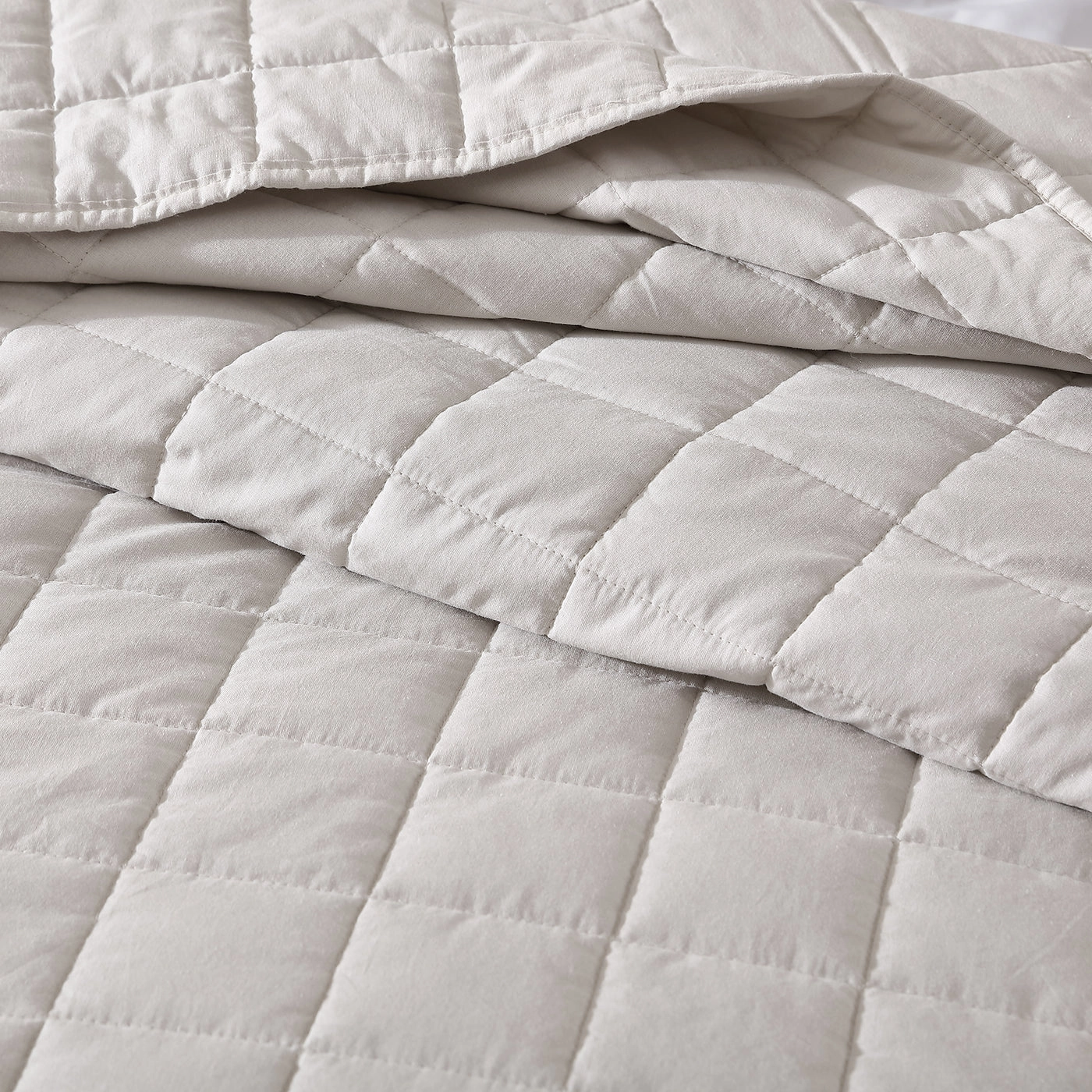 Rhodes Silver Coverlet  by Logan & Mason