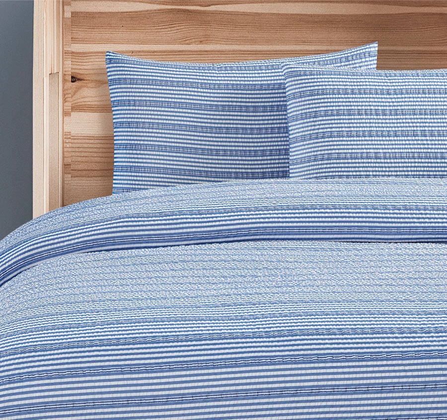 Rickie Quilt Cover Set Range Blue