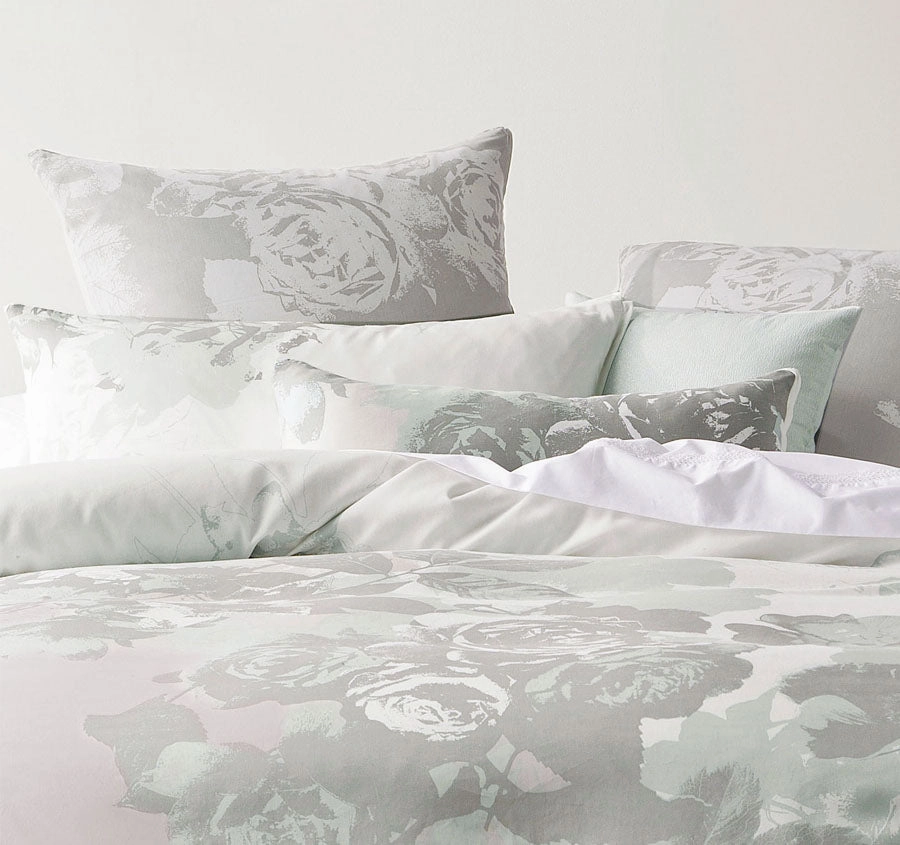 Roseraie Quilt Cover Set Range White