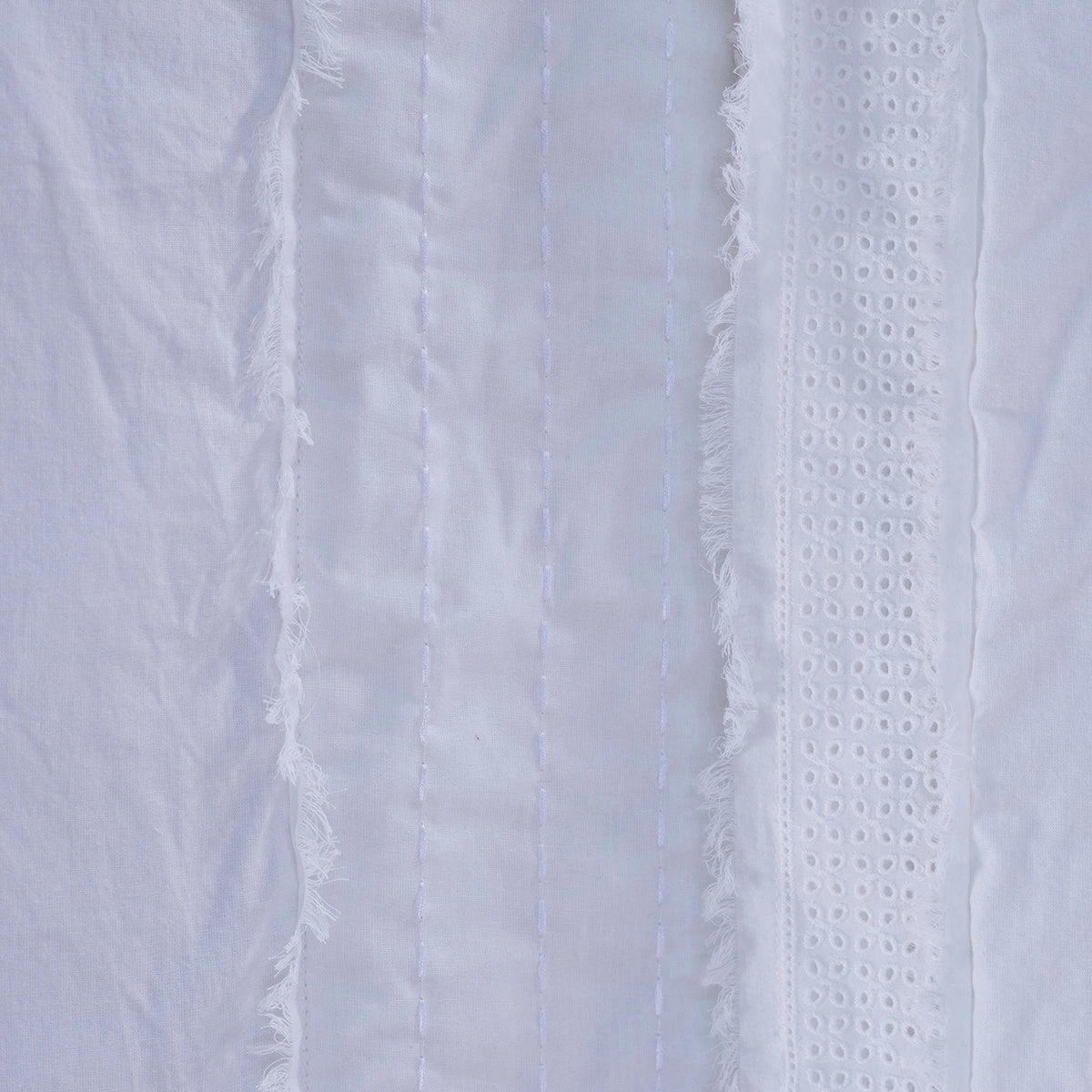 Rurban Divine Stitch Sorbet Summer AC Quilt/Quilted Bed Cover/Comforter White