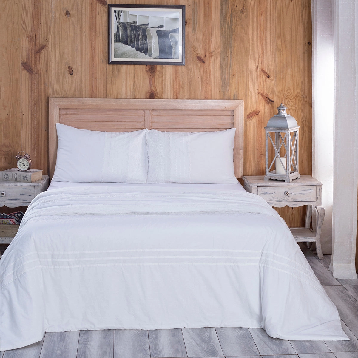 Rurban Divine Stitch Sorbet Summer AC Quilt/Quilted Bed Cover/Comforter White