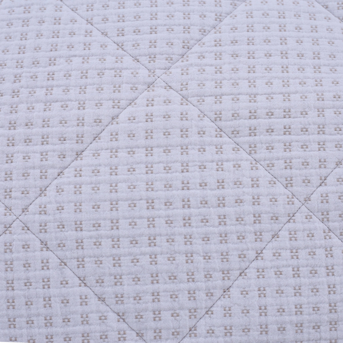 Rurban Grandoise Celtic Stripe Beige 9PC Quilt/Quilted Bed Cover Set