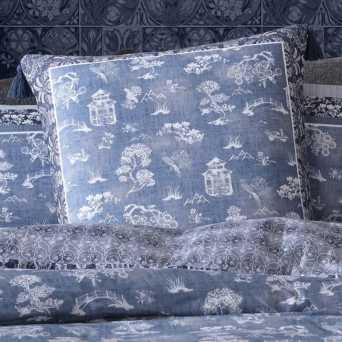 Sakura European Pillowcase by Logan and Mason