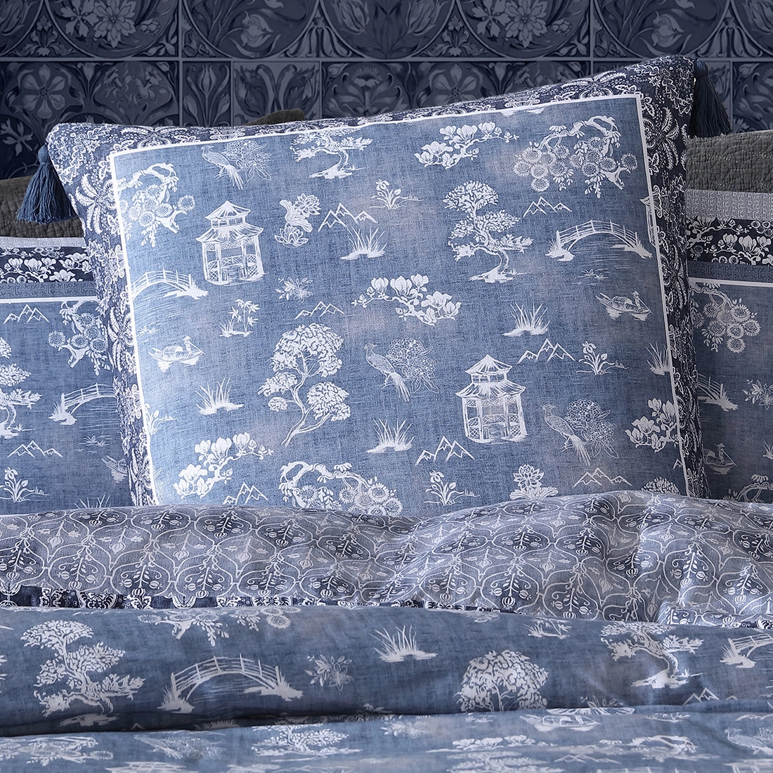 Sakura European Pillowcase by Logan and Mason