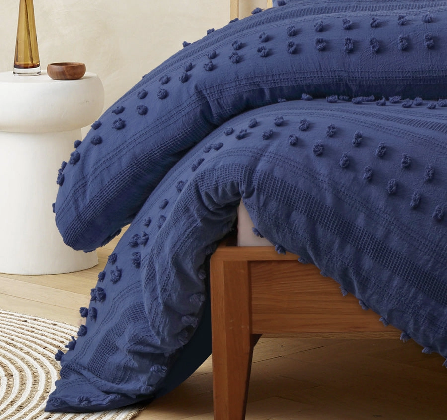 Sans Sovci Quilt Cover Set Range Bijou Blue