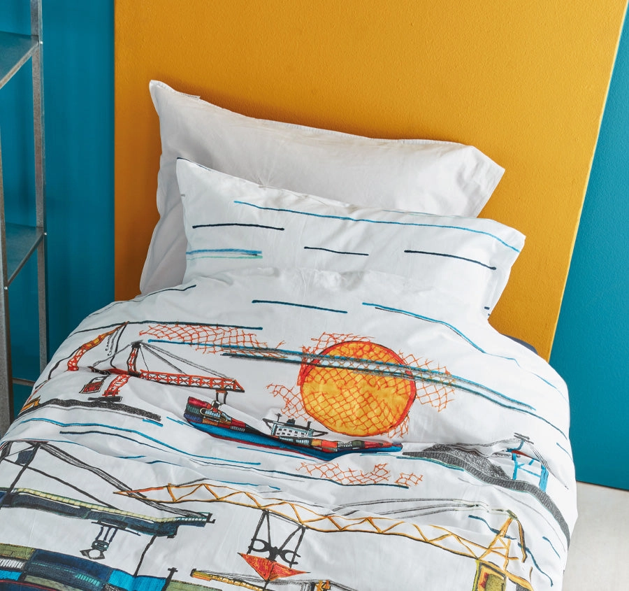 Seaport Quilt Cover Set Multi