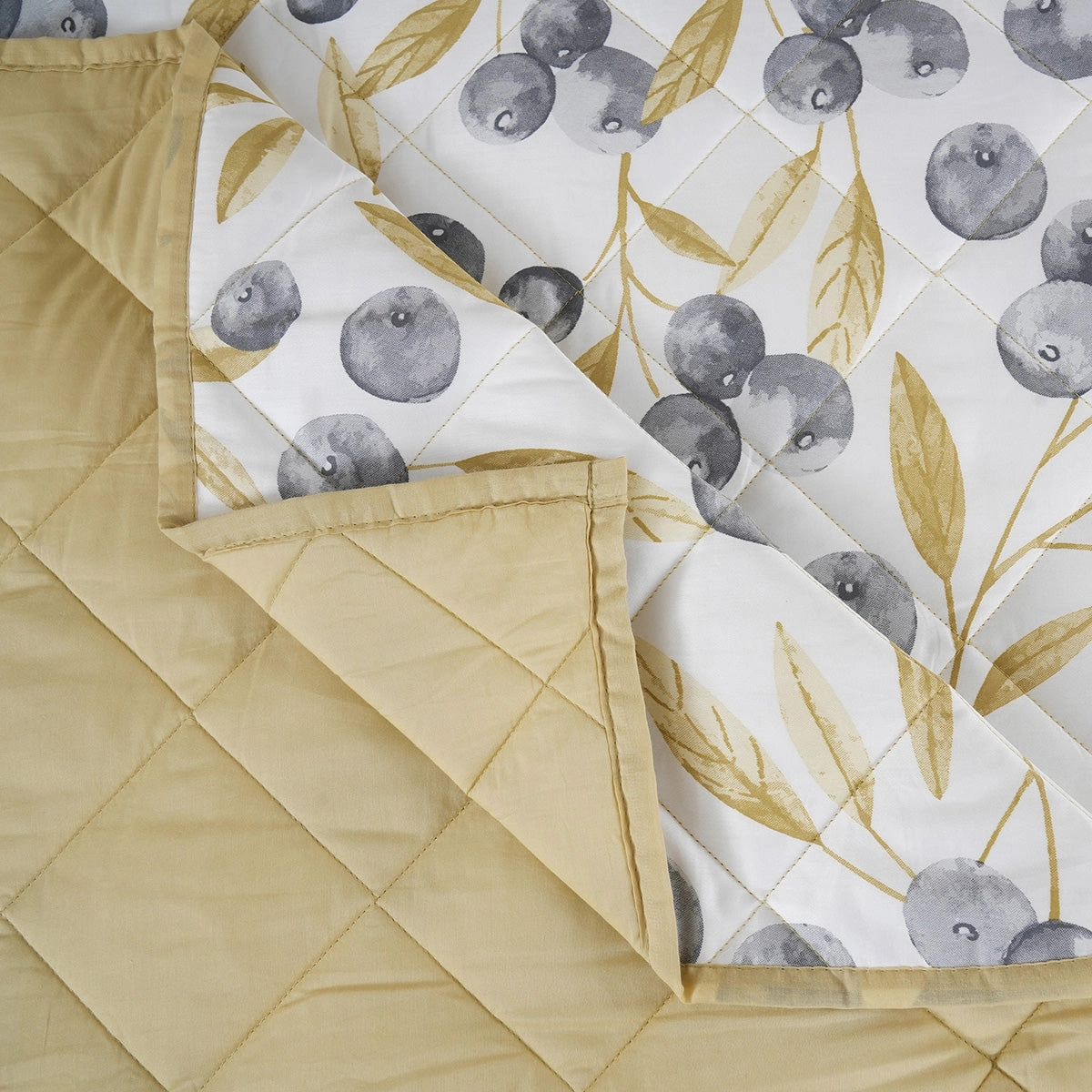 Sensory Bloom Myrtille 4 pcs Mustard Quilt Set
