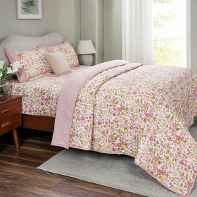 Sensory Bloom Zesty 4 pcs Pink Quilt Set