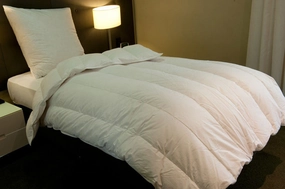 Single Size Channel Quilt 95% Polish Goose Down 5 Blanket Warmth German Batiste TE100