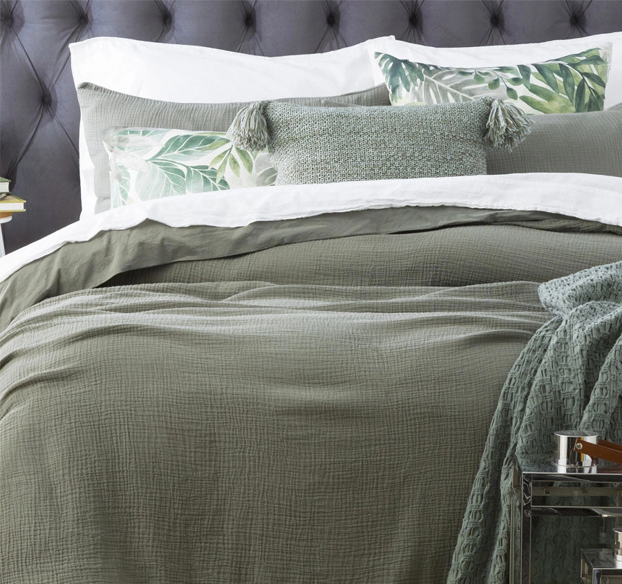 Solana Quilt Cover Set Range Fern