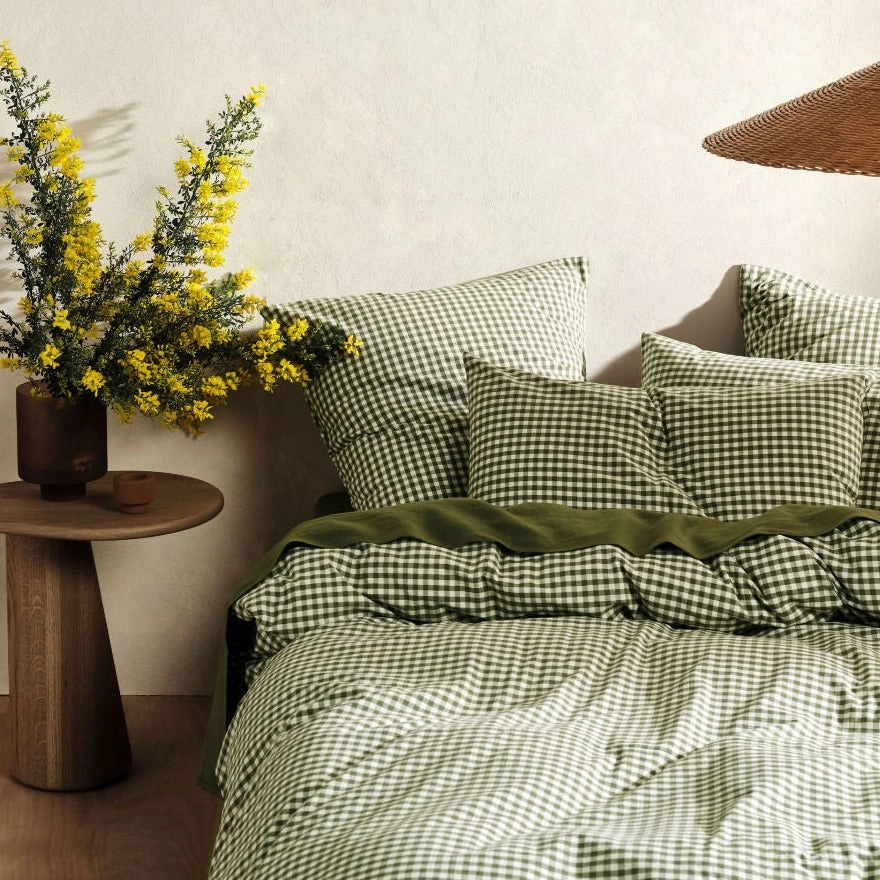 Springsteen Moss European Pillowcase by Linen House
