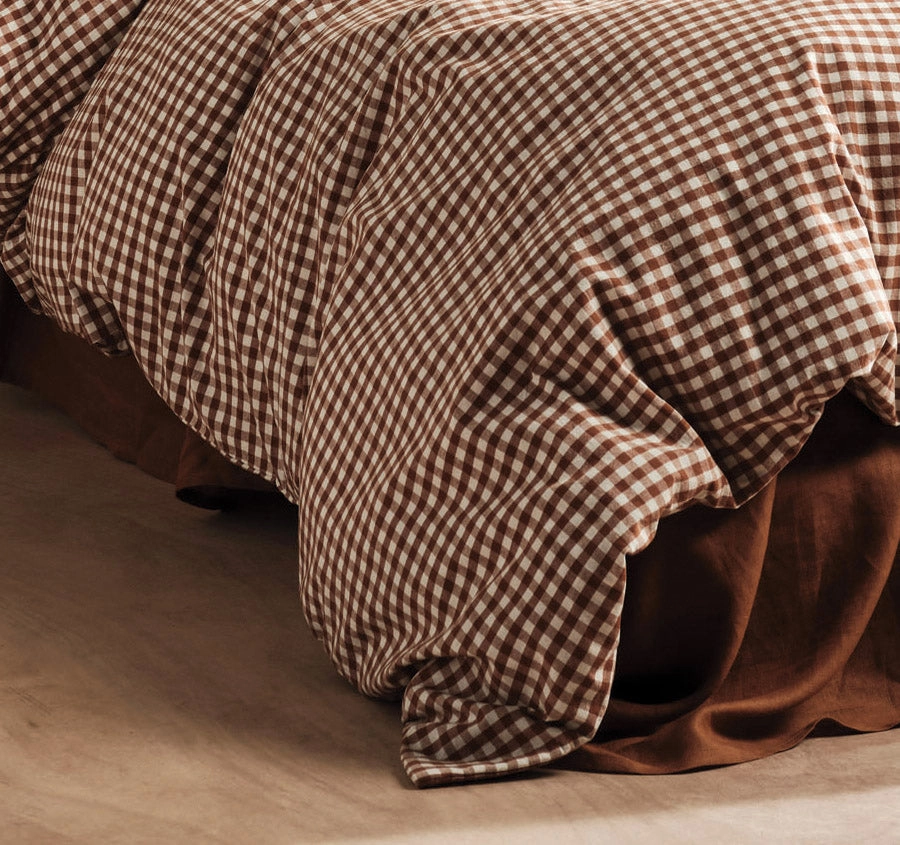 Springsteen Quilt Cover Set Range Cinnamon