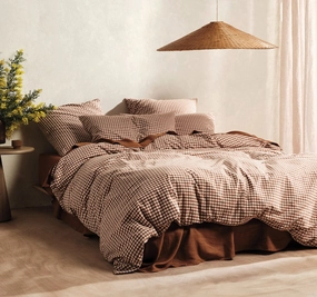 Springsteen Quilt Cover Set Range Cinnamon