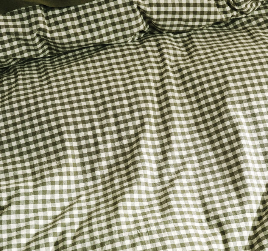 Springsteen Quilt Cover Set Range Moss