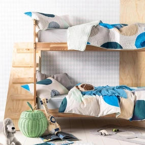 Sundae Blue Coverlet Set by Hiccups