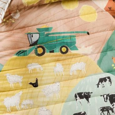 Sunset Harvest Cot Coverlet by Linen House Kids