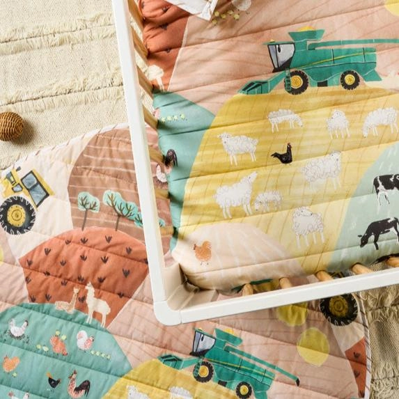 Sunset Harvest Cot Coverlet by Linen House Kids