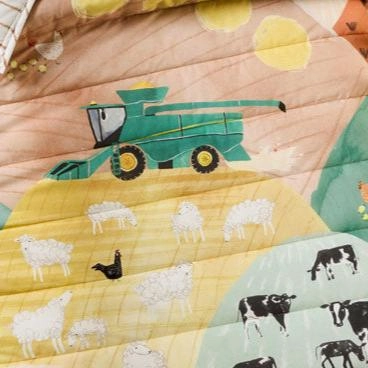 Sunset Harvest Cot Coverlet by Linen House Kids