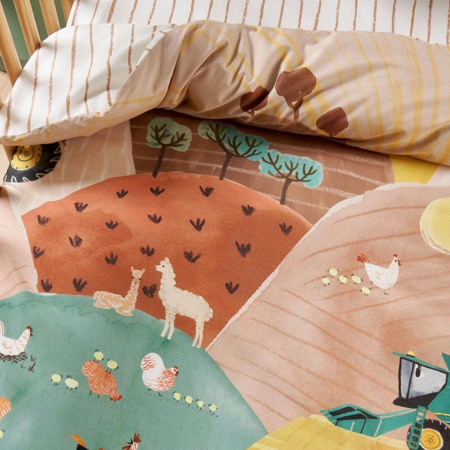 Sunset Harvest Cot Quilt Cover by Linen House Kids