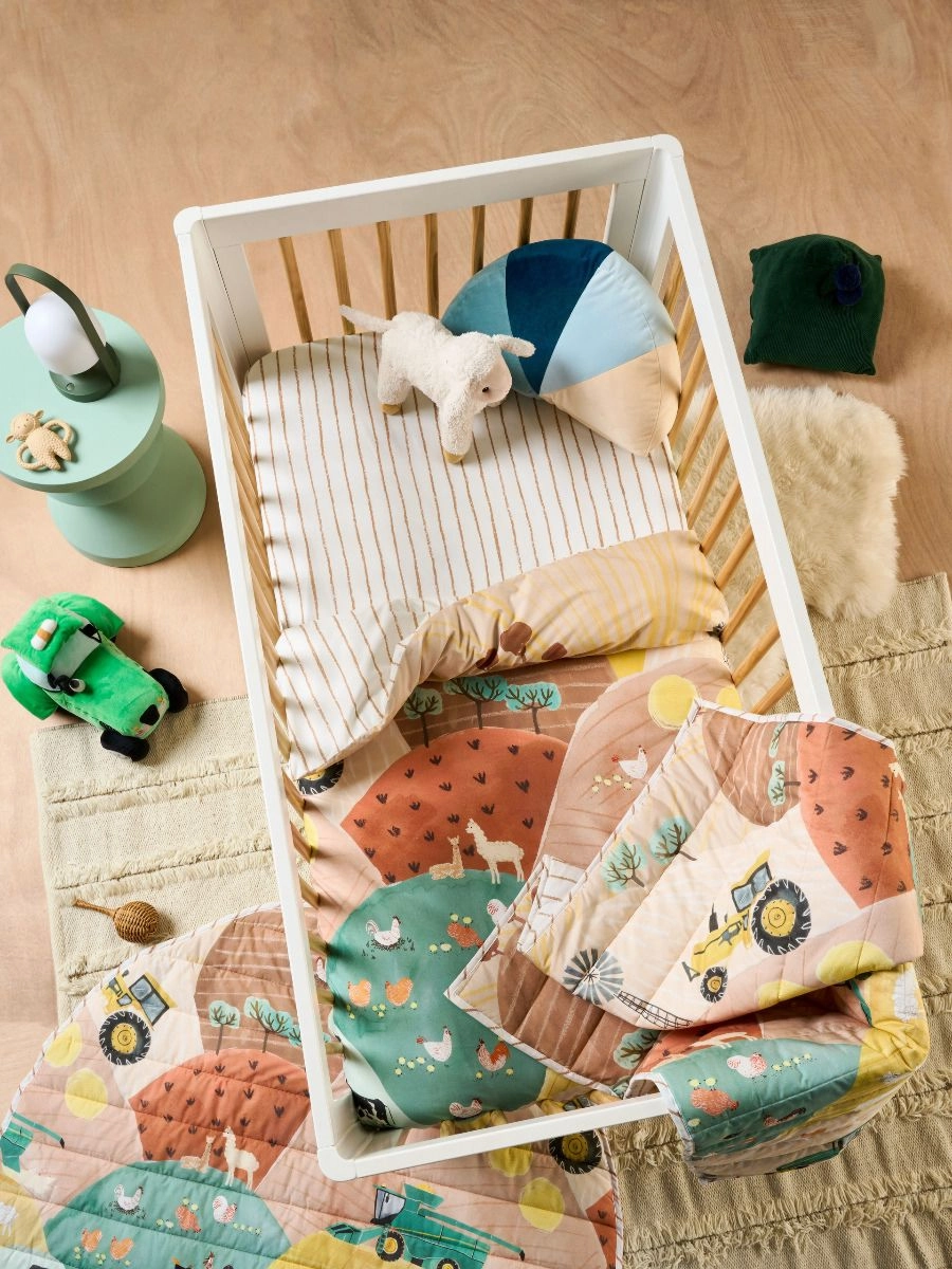 Sunset Harvest Cot Quilt Cover by Linen House Kids