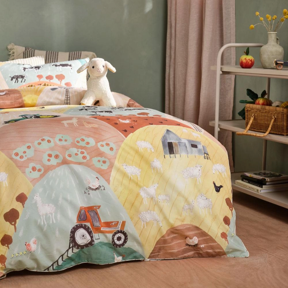 Sunset Harvest Quilt Cover Set by Linen House Kids