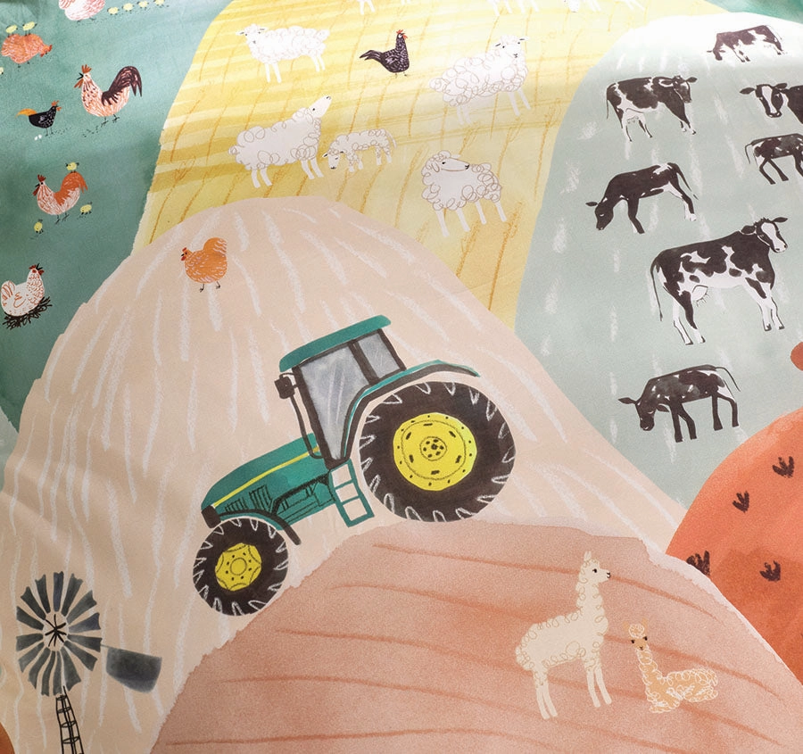 Sunset Harvest Quilt Cover Set Range Rust