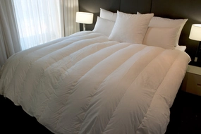 Super King Size Walled and Channel Quilt 95% White European Duck Down 6 Blanket Warmth German Batiste TE100